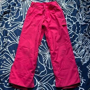 Burton DryRide Bright Pink Snow Pants, girls’ size XL, adjustable waist